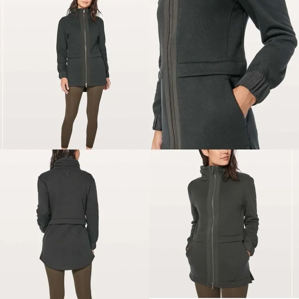 Lululemon Light As Warmth Jacket Black women’s size 8
